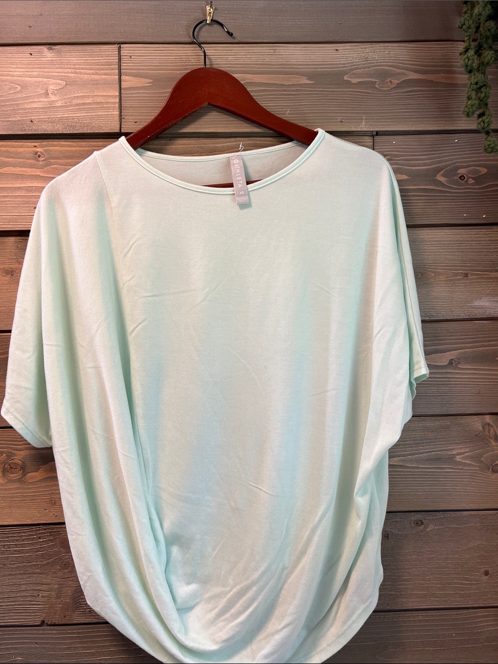 Athleta Light Mint Dolman Sleeve Women's Top